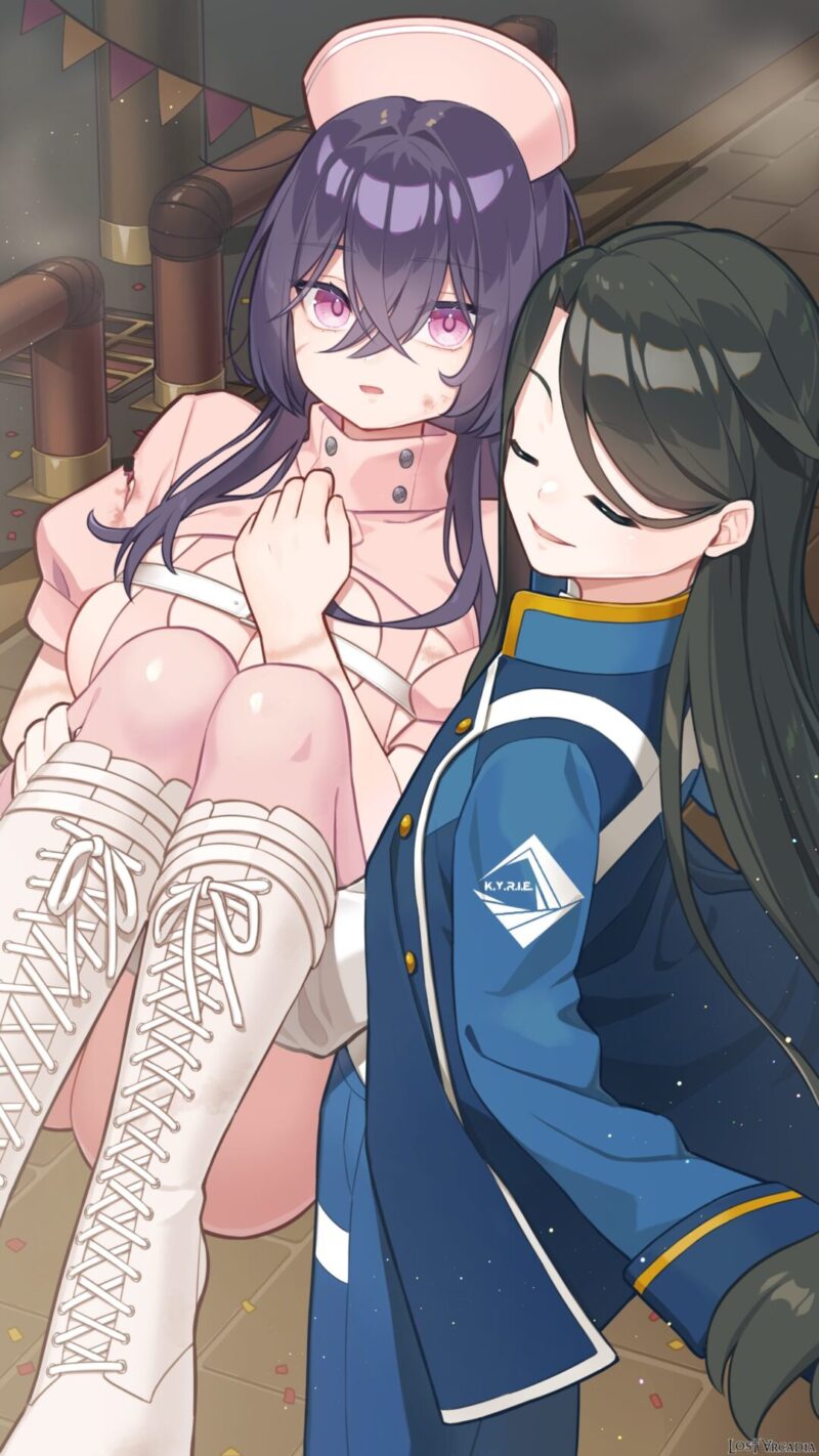 『Lost Arcadia』弥樹所縁と悟桐紫恵那のピンナップ